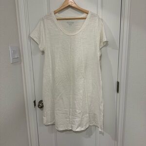 Soft Surroundings Ivory-Soft White Tunic Dress 100% Cotton Size XLP